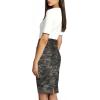 image:imageLexi Womens Stretch Pencil Skirts with Functional Pockets A Line amp Destructed Mini Denim SkirtsSks26147camo