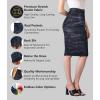 image:imageLexi Womens Stretch Pencil Skirts with Functional Pockets A Line amp Destructed Mini Denim SkirtsSks26147navyca