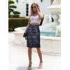 image:imageLexi Womens Stretch Pencil Skirts with Functional Pockets A Line amp Destructed Mini Denim SkirtsSks26147navyca
