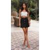 image:imageLexi Womens Stretch Pencil Skirts with Functional Pockets A Line amp Destructed Mini Denim SkirtsSks48012black