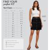 image:imageLexi Womens Stretch Pencil Skirts with Functional Pockets A Line amp Destructed Mini Denim SkirtsSks48012black