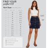 image:imageLexi Womens Stretch Pencil Skirts with Functional Pockets A Line amp Destructed Mini Denim SkirtsSks48014indigo