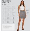 image:imageLexi Womens Stretch Pencil Skirts with Functional Pockets A Line amp Destructed Mini Denim SkirtsSks48016grey