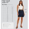 image:imageLexi Womens Stretch Pencil Skirts with Functional Pockets A Line amp Destructed Mini Denim SkirtsSks48019blueblack