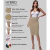 image:imageHybrid amp Company Womens Premium Nylon Ponte Stretch High Waist Pencil Suit Skirt Below Knee1073tbeigeKhak