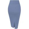 image:imageHybrid amp Company Womens Premium Nylon Ponte Stretch High Waist Pencil Suit Skirt Below Knee1073tblueperiwi