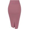 image:imageHybrid amp Company Womens Premium Nylon Ponte Stretch High Waist Pencil Suit Skirt Below Knee1073tdark Rose