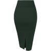image:imageHybrid amp Company Womens Premium Nylon Ponte Stretch High Waist Pencil Suit Skirt Below Knee1073thuntergreen