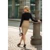 image:imageHybrid amp Company Womens Premium Nylon Ponte Stretch High Waist Pencil Suit Skirt Below Knee1073tnude