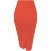 image:imageHybrid amp Company Womens Premium Nylon Ponte Stretch High Waist Pencil Suit Skirt Below Knee1073torange