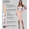 image:imageHybrid amp Company Womens Premium Nylon Ponte Stretch High Waist Pencil Suit Skirt Below Knee1073tpeach
