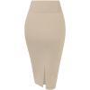 image:imageHybrid amp Company Womens Premium Nylon Ponte Stretch High Waist Pencil Suit Skirt Below Knee1073tstone