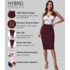 image:imageHybrid amp Company Womens Premium Nylon Ponte Stretch High Waist Pencil Suit Skirt Below Knee1073twine