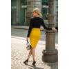 image:imageHybrid amp Company Womens Premium Nylon Ponte Stretch High Waist Pencil Suit Skirt Below KneeBright Yellow