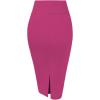 image:imageHybrid amp Company Womens Premium Nylon Ponte Stretch High Waist Pencil Suit Skirt Below KneeFuchsia