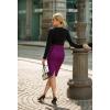 image:imageHybrid amp Company Womens Premium Nylon Ponte Stretch High Waist Pencil Suit Skirt Below KneeMagenta