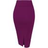 image:imageHybrid amp Company Womens Premium Nylon Ponte Stretch High Waist Pencil Suit Skirt Below KneeMagenta