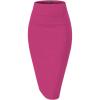 image:imageHybrid amp Company Womens Premium Nylon Ponte Stretch High Waist Pencil Suit Skirt Below KneeFuchsia