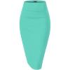 image:imageHybrid amp Company Womens Premium Nylon Ponte Stretch High Waist Pencil Suit Skirt Below KneeLight Green