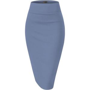image:imageHybrid amp Company Womens Premium Nylon Ponte Stretch High Waist Pencil Suit Skirt Below Knee1073tblueperiwi