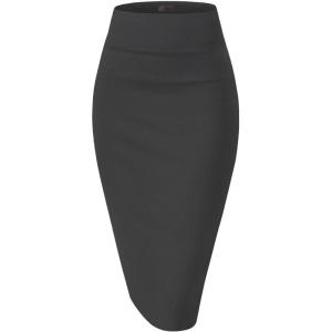image:imageHybrid amp Company Womens Premium Nylon Ponte Stretch High Waist Pencil Suit Skirt Below Knee1073tgunmetal