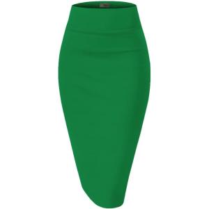 image:imageHybrid amp Company Womens Premium Nylon Ponte Stretch High Waist Pencil Suit Skirt Below Knee1073tkelly Gree