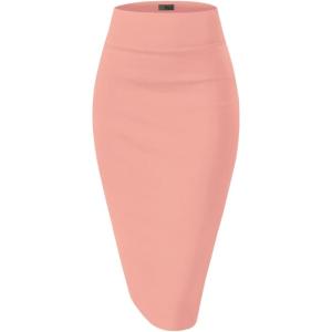 image:imageHybrid amp Company Womens Premium Nylon Ponte Stretch High Waist Pencil Suit Skirt Below Knee1073tlight Cora