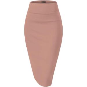 image:imageHybrid amp Company Womens Premium Nylon Ponte Stretch High Waist Pencil Suit Skirt Below Knee1073tmauve