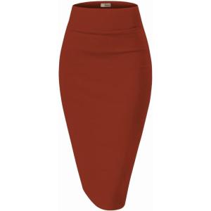 image:imageHybrid amp Company Womens Premium Nylon Ponte Stretch High Waist Pencil Suit Skirt Below Knee1073trust