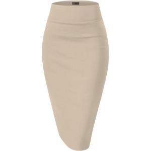 image:imageHybrid amp Company Womens Premium Nylon Ponte Stretch High Waist Pencil Suit Skirt Below Knee1073tstone