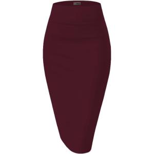 image:imageHybrid amp Company Womens Premium Nylon Ponte Stretch High Waist Pencil Suit Skirt Below Knee1073twine
