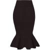 image:imageHyBrid amp Company Womens Premium Nylon Ponte Stretch Office Fishtail Pencil Skirt High Waist Made in The USA Below KneeBrownksk450101073t