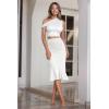 image:imageHyBrid amp Company Womens Premium Nylon Ponte Stretch Office Fishtail Pencil Skirt High Waist Made in The USA Below KneeIvoryksk450101073t