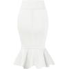 image:imageHyBrid amp Company Womens Premium Nylon Ponte Stretch Office Fishtail Pencil Skirt High Waist Made in The USA Below KneeIvoryksk450101073t