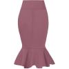 image:imageHyBrid amp Company Womens Premium Nylon Ponte Stretch Office Fishtail Pencil Skirt High Waist Made in The USA Below KneeKsk450101073tdarkrose