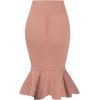 image:imageHyBrid amp Company Womens Premium Nylon Ponte Stretch Office Fishtail Pencil Skirt High Waist Made in The USA Below KneeKsk450101073tmauve