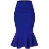 image:imageHyBrid amp Company Womens Premium Nylon Ponte Stretch Office Fishtail Pencil Skirt High Waist Made in The USA Below KneeKsk450101073troyal