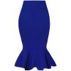 image:imageHyBrid amp Company Womens Premium Nylon Ponte Stretch Office Fishtail Pencil Skirt High Waist Made in The USA Below KneeKsk450101073troyal