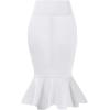 image:imageHyBrid amp Company Womens Premium Nylon Ponte Stretch Office Fishtail Pencil Skirt High Waist Made in The USA Below KneeKsk450101073twhite