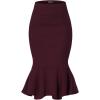 image:imageHyBrid amp Company Womens Premium Nylon Ponte Stretch Office Fishtail Pencil Skirt High Waist Made in The USA Below KneeKsk450101073twine