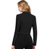 image:imageHybrid amp Company Womens Blazer Cropped Ponte Fabric Open Front Zipper Dress Jacket Casual Slim JacketBlack