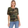 image:imageHybrid amp Company Womens Super Comfy Boat Neck Dolman Top Shirt10188camouflage