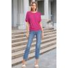 image:imageHybrid amp Company Womens Super Comfy Boat Neck Dolman Top ShirtFuchsia