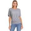 image:imageHybrid amp Company Womens Super Comfy Boat Neck Dolman Top ShirtHeather Gr
