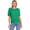 image:imageHybrid amp Company Womens Super Comfy Boat Neck Dolman Top ShirtKelly Gree