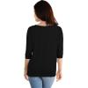 image:imageHybrid amp Company Womens Super Comfy Boat Neck Dolman Top ShirtLong Sleeveblack