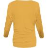 image:imageHybrid amp Company Womens Super Comfy Boat Neck Dolman Top ShirtLong Sleevegold