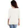 image:imageHybrid amp Company Womens Super Comfy Boat Neck Dolman Top ShirtLong Sleeveivory