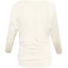 image:imageHybrid amp Company Womens Super Comfy Boat Neck Dolman Top ShirtLong Sleeveivory