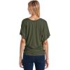 image:imageHybrid amp Company Womens Super Comfy Boat Neck Dolman Top ShirtOlive